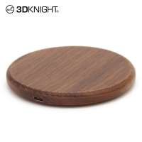 Custom Logo Qi Standard Wooden Wireless Charger For Smartphone